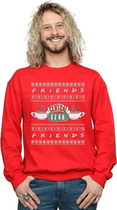 Actual product image Friends Mens Fair Isle Central Perk Sweatshirt (XL)