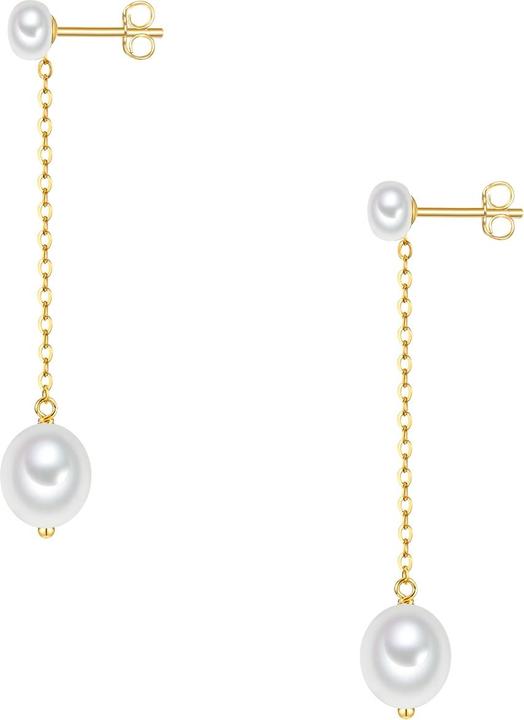 Immagine prodotto Valero Pearls Perle d'acqua dolce d'argento da donna coltivate in oro giallo - 31590 (Argento)