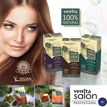 Venita - Herbal Hair Color Herbal Hair Dye 4.4 Chestnut Brown (4.4 Kasztanowy Brąz)