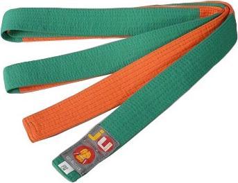 Immagine prodotto Ju-Sports Cintura Budo arancione/verde "Two Tone
