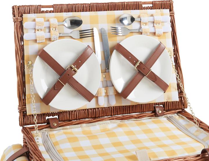 Actual product image Casa.Pro Picknickkorb Brindisi für 4 Personen Komplettset