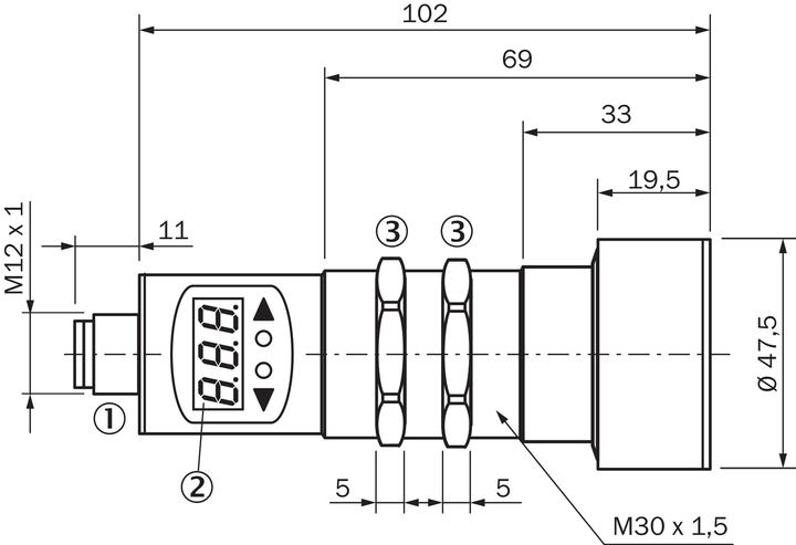 Actual product image Sick Ultrasonic sensor