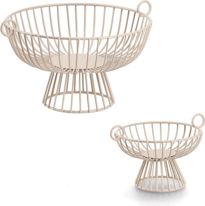 Produktbild Zeller Present Obstkorb, Metall, beige