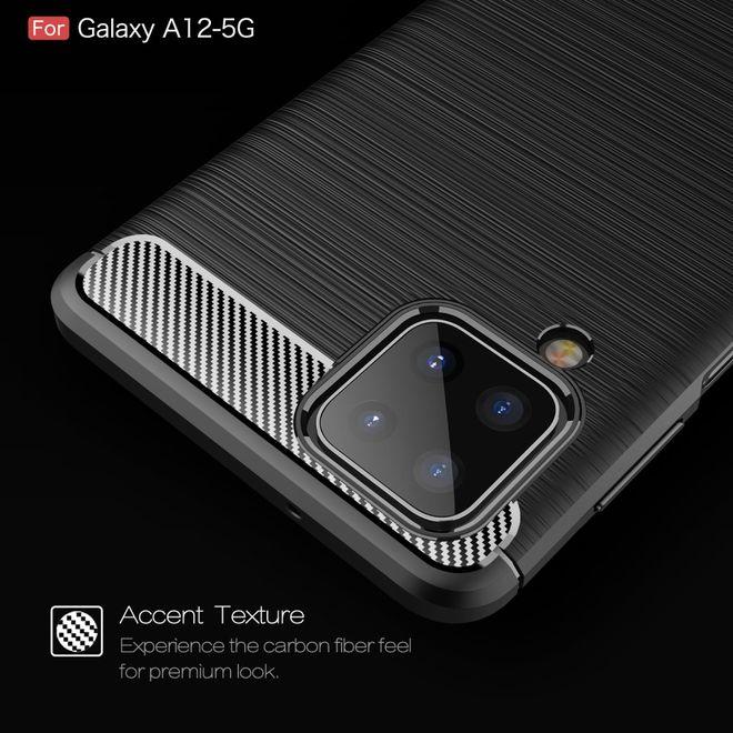 Actual product image MU Style Carbon Fiber TPU Softcase Series (Samsung Galaxy A12)