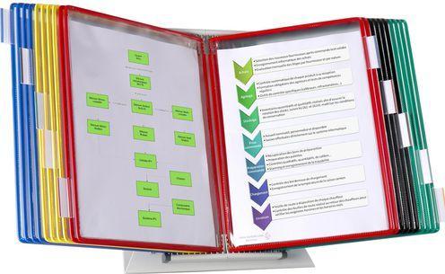 Produktbild Tarifold Sichttafelsystem komplett mit 20 Drehtaschen