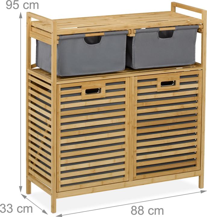 Actual product image Relaxdays Wäschekorb (40 l)