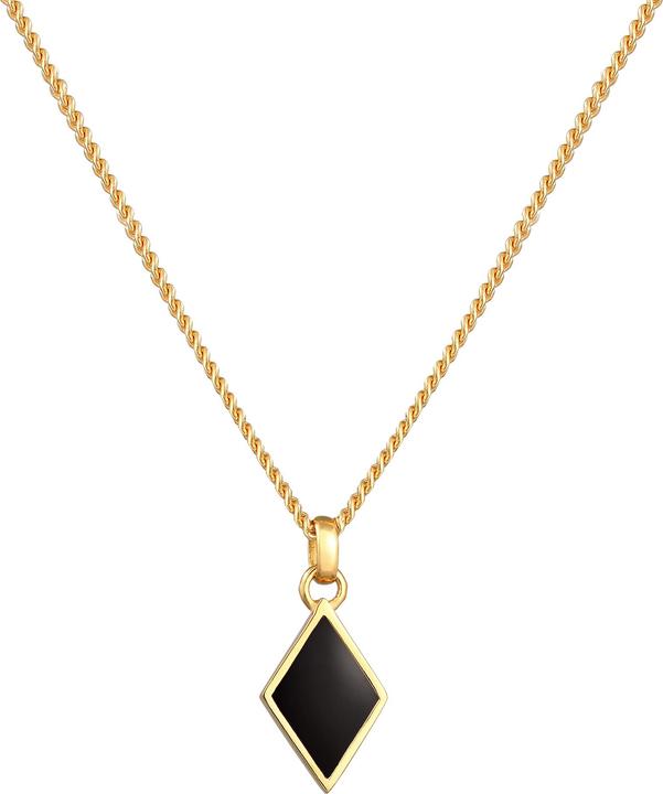 Actual product image Kuzzoi Necklace rhombus enamel geo style 925 silver (925 sterling silver, Enamel, 55 cm)