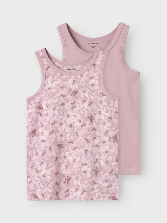 Actual product image Name it Nmftank Top 2p Mauve Flower Noos (92)