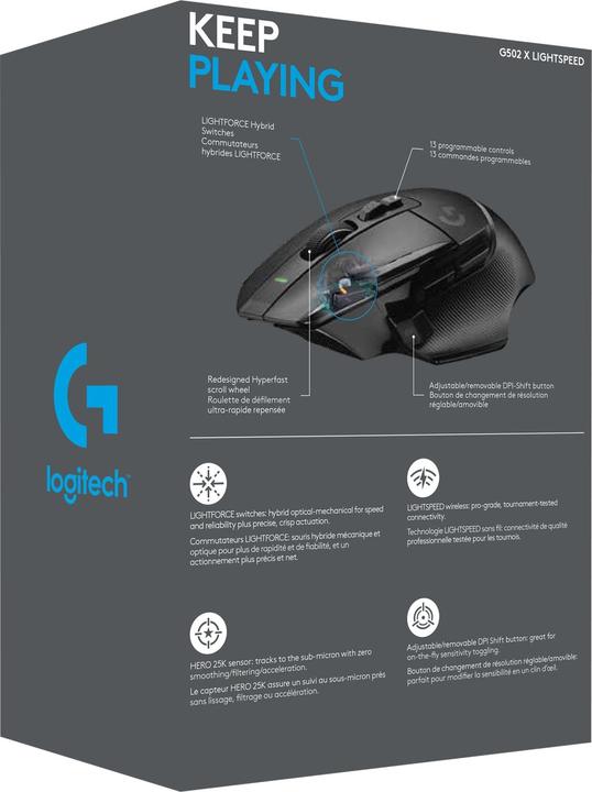 Image du produit Logitech G G502 X Lightspeed (Sans fil)