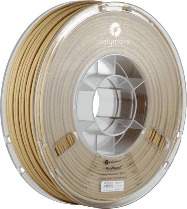 Immagine prodotto Polymaker PA08005 Filamento PolyWood PLA 1,75 mm 600 g Marrone 1 pz. (PLA, 1.75 mm, 600 g, Marrone)