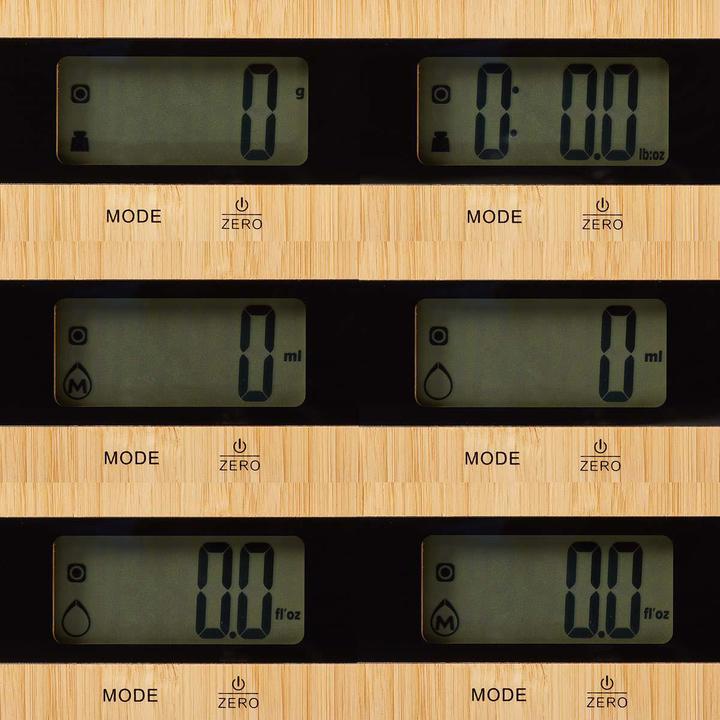 Immagine prodotto Nedis Bilancia da cucina digitale Legno/Plastica Legno Legno