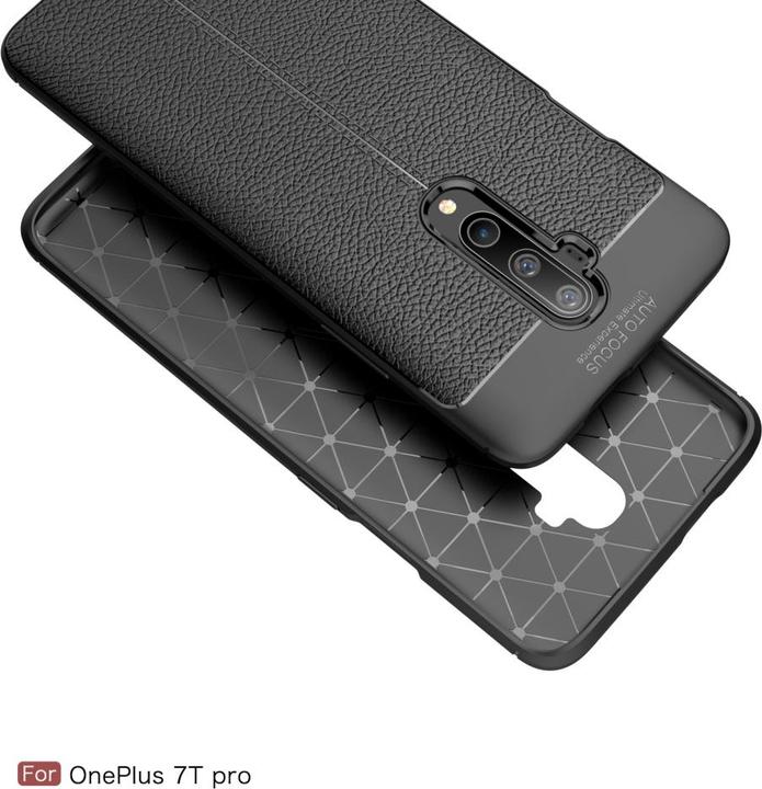 Produktbild Screenguard OnePlus 7T Pro Hülle Leather Design TPU Cover (OnePlus 7T Pro)