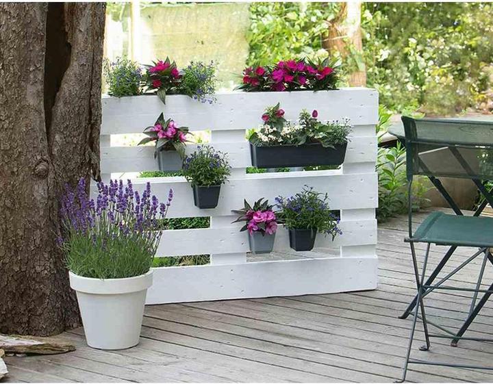 Actual product image Geli Palettenblumenkasten Easy 37 x 10 x 10 cm anthrazit (10 cm)