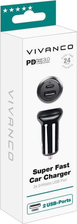 Actual product image Vivanco Super Fast Car Charger