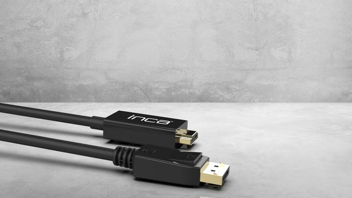Image du produit Inca DisplayPort vers HDMI,Câble 1,8 m,10,2 Gbit/s (max.) (1.80 m, DisplayPort, HDMI)