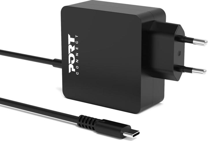 Produktbild Port Designs Type C Universal Power Adapter 45w For Macbooks Notebooks Tablets Smartphones Up To 45w (45 W)