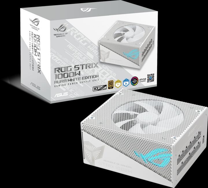 Produktbild ASUS ROG STRIX 1000W Gold Aura White Edition (1000 W)