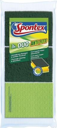 Produktbild Spontex DUO ANTI-FETT Schwämme, 3 St. (1 Stk.)