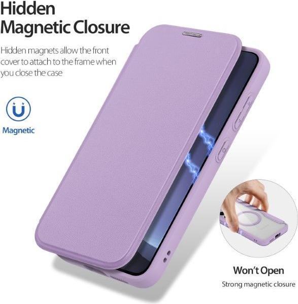 Actual product image Dux Ducis Skin X Pro Series Samsung Galaxy S25 Cover - Purple (Samsung Galaxy S25)