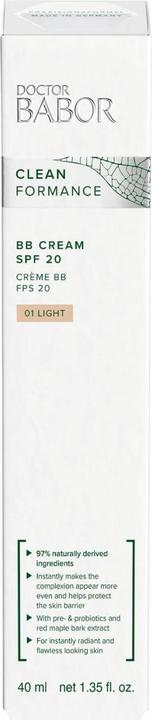 Produktbild Babor DOCTOR CLEANFORMANCE BB Cream 01 Light SPF 20 (01 Light)