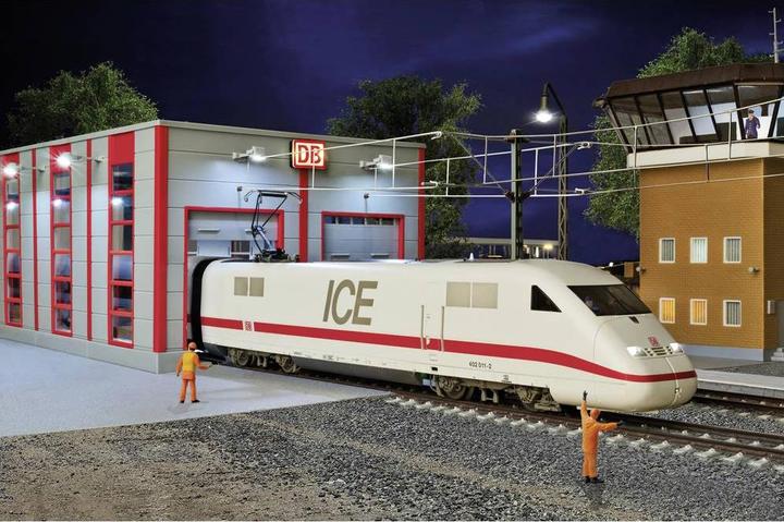 Actual product image Kibri 39256 H0 Deutsche Bahn maintenance hall