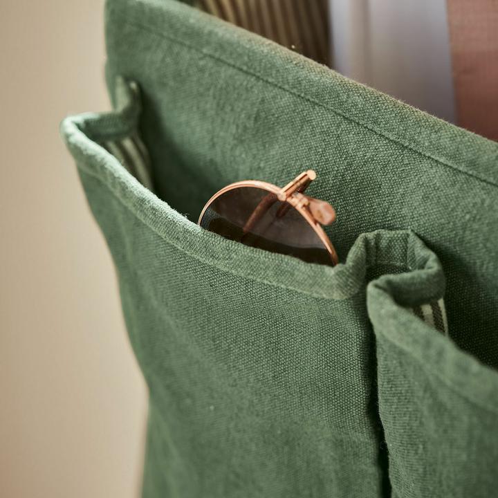 Image du produit Loberon Organiseur Cranberra vert/marron (30 x 30 x 20 cm)