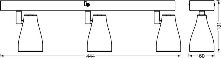Image du produit Ledvance LED Spot Pear Black (630 lm, GU10)