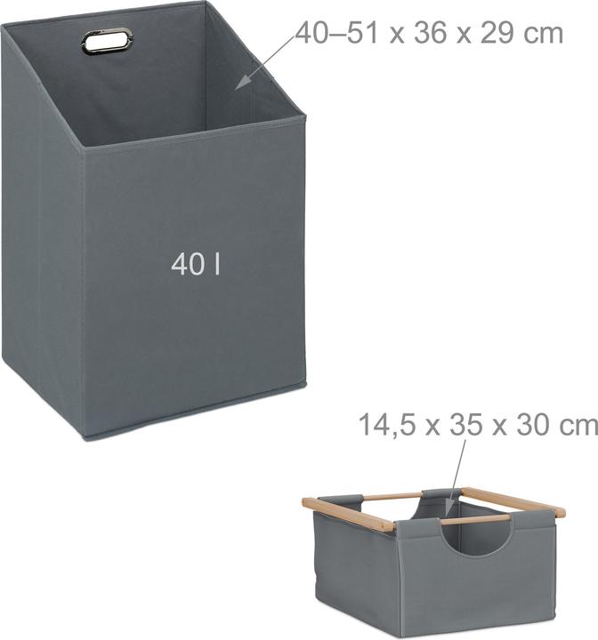 Actual product image Relaxdays Wäschekorb (40 l)