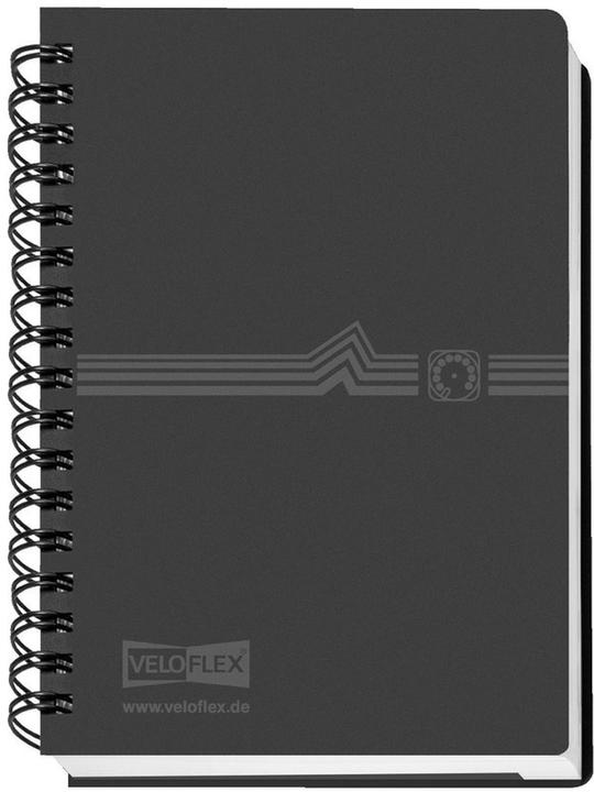 Actual product image Veloflex Telephone ring binder, folder, PP, 94 x 127 mm, black (A7)