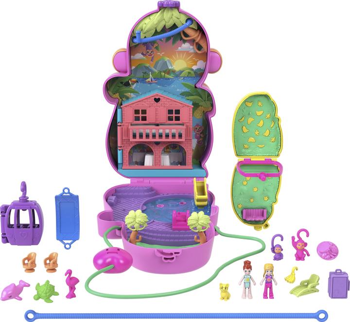 Produktbild Polly Pocket Spielset Affenmama und Baby