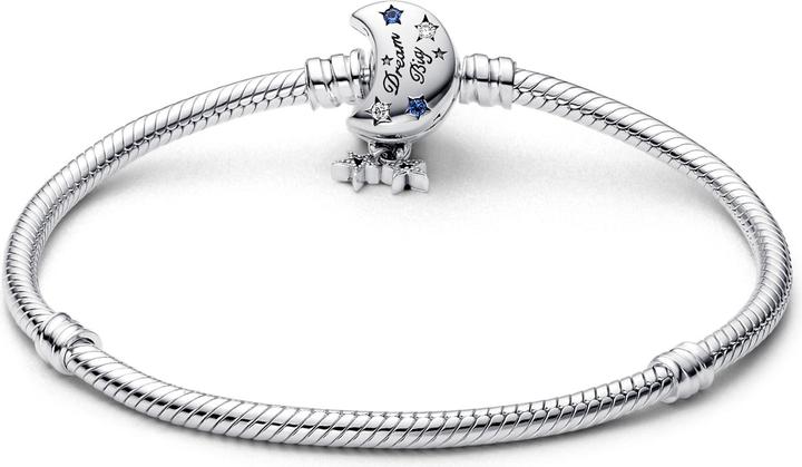Immagine prodotto Pandora Bracciale Moments con maglie a serpente e chiusura a luna scintillante (19 cm, Argento 925)