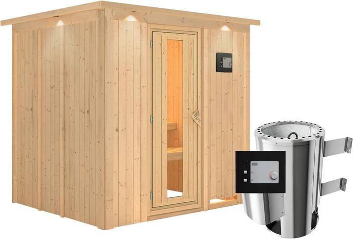 Porte en bois isolée avec vitrage isolant