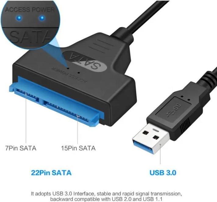 Image du produit PhoneLook Adaptateur câble USB 3.0 discque dur SSD SATA III