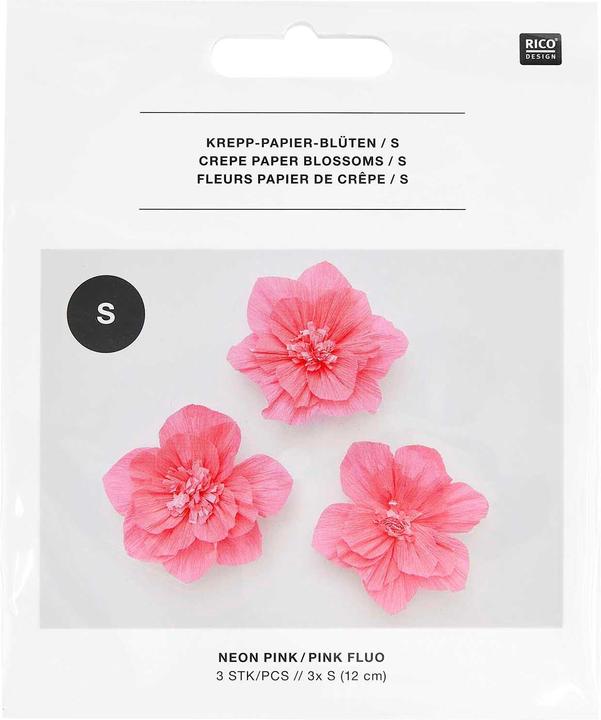 Actual product image Rico Design Krepppapier-Blüten, 3 Stück (3 x)
