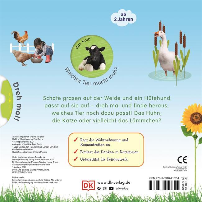 Immagine prodotto Erstes Lernen Drehen. Auf dem Bauernhof (Tedesco, Casa editrice Dorling Kindersley, 2021)