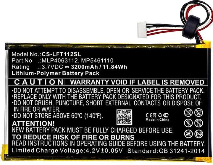 Produktbild CoreParts Battery for LeapFrog Tablet (3600 mAh)