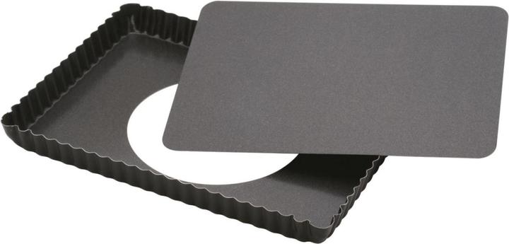 Piazza Vassoio per torte rettangolare a base antiaderente sciolto 20,5x29x2,5 cm