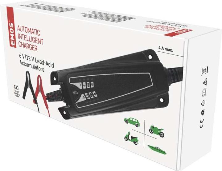 Image du produit Emos INTELIGENTNÃ NABÃJEÄOE OLOV. (SLA) BATERIÃ /12V-4A (12V, 6V, 4 A)