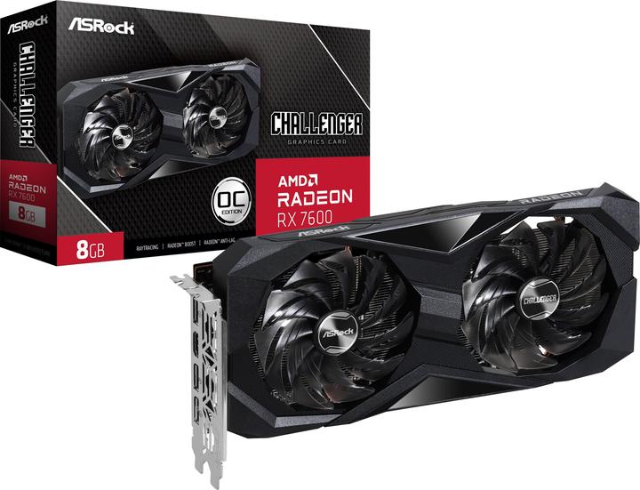 Actual product image AsRock Radeon RX 7600 Challenger OC (8 GB)