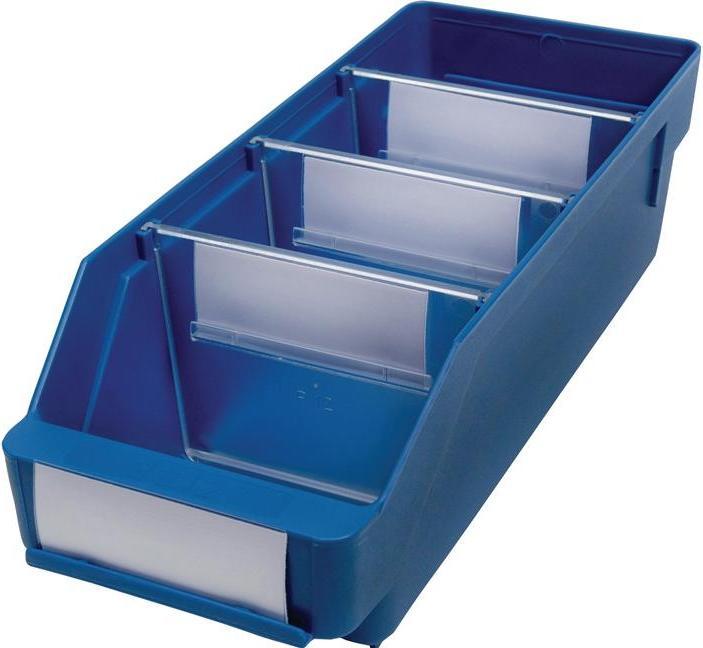 Actual product image Stemo Regalkasten L300xB120xH95mm blau PP