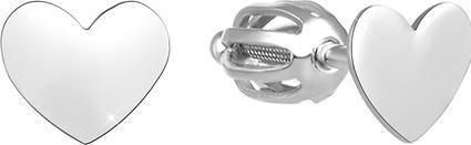 Beneto Silver heart earrings AGUP1492S (L)
