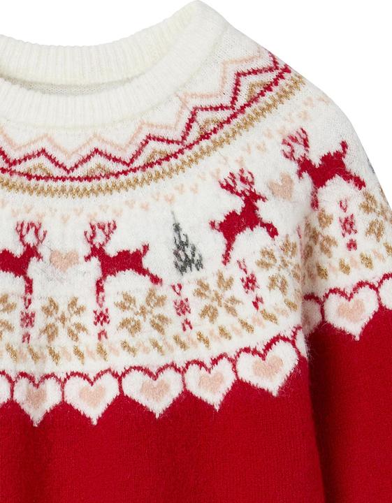 Image du produit Vertbaudet Pull de Noël fille, tricot jacquard (110)