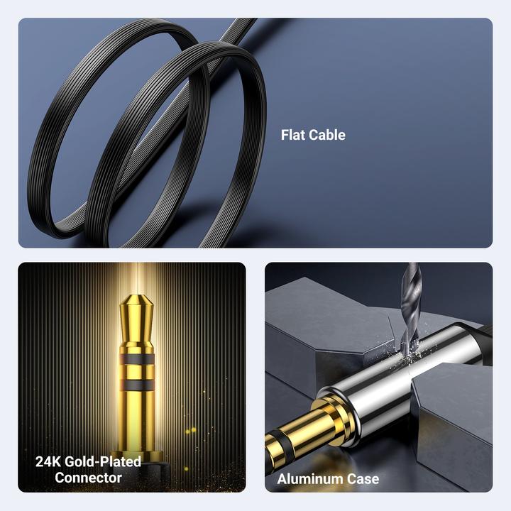 Actual product image Ugreen 3.5mm Klinke – 3.5mm Klinke (1 m, 3.5mm jack (AUX))