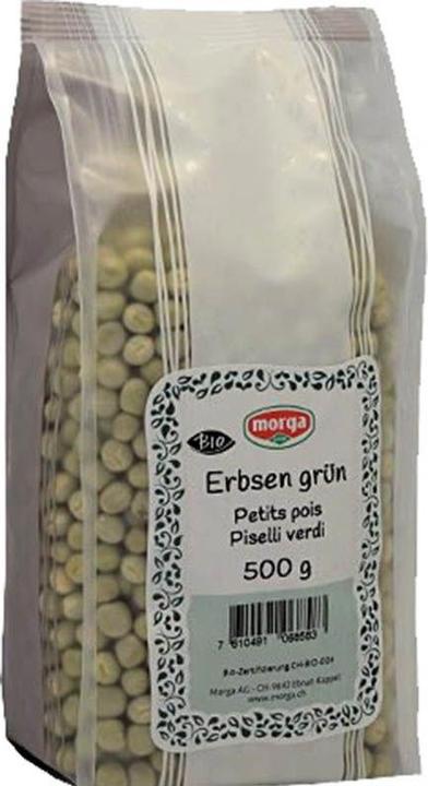 Produktbild Morga Grüne Erbsen Bio (500 g)