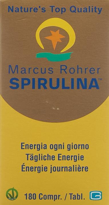 Image du produit Marcus Rohrer Spirulina Spirulina (nouv) cpr (180 pièce(s), Cachets, 205 g)