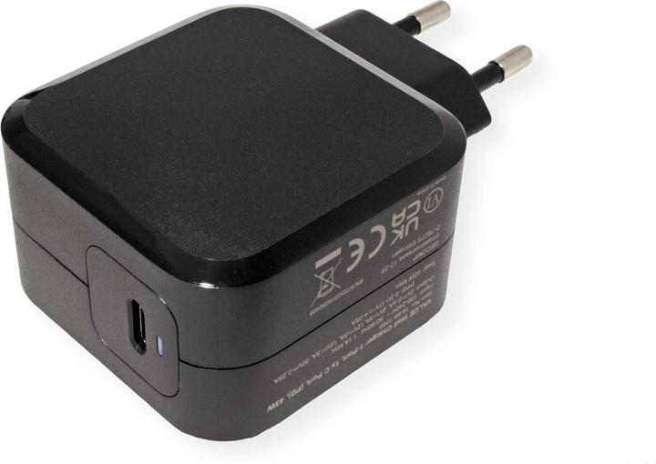 Actual product image Value USB Charger with Euro plug, 1 port (Type-C PD), 45W (45 W)