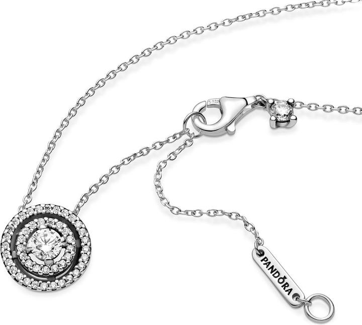 Immagine prodotto Pandora Collana scintillante a doppio anello (Argento 925, 45 cm)