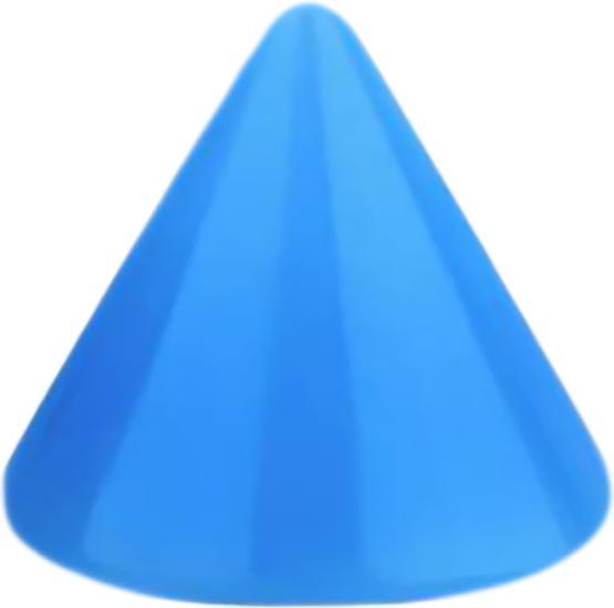 Star Piercing Micro Cone Neon hellblau (Acryl, ohne Messing)