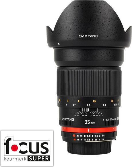 Actual product image Samyang 35mm F1.4 Olympus FT (Olympus, APS-C / DX)