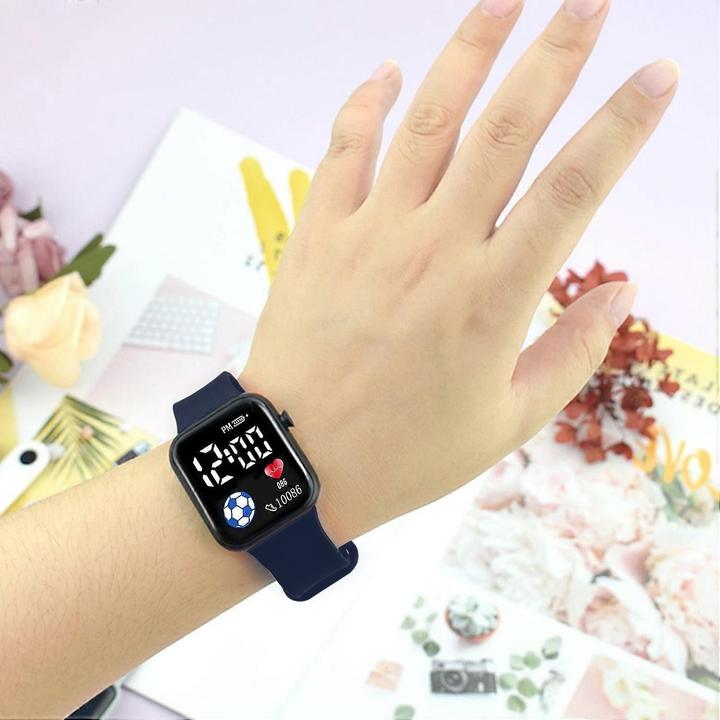 Immagine prodotto Cbx Orologio digitale a LED con cinturino in silicone e display da 12 ore Nero (37 mm)